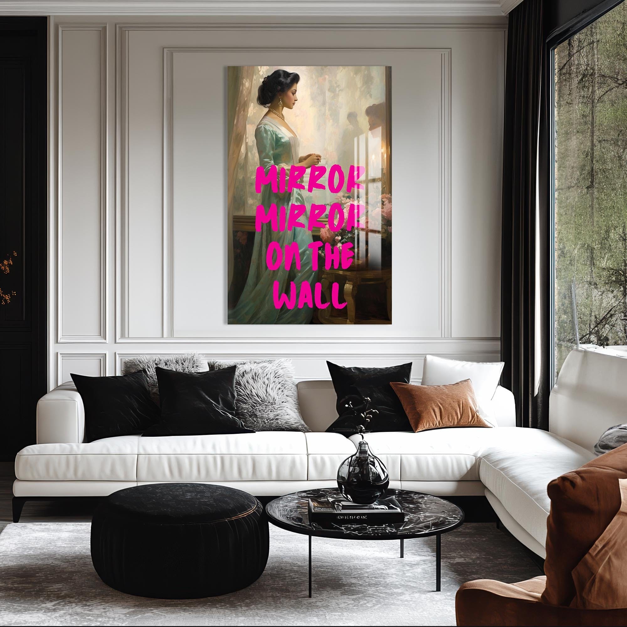 Artronauts Glass Print Mirror Mirror Wall - Tempered Glass Wall Art