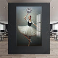 Artronauts Glass Print Disco Ballerina - Tempered Glass Wall Art