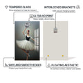 Artronauts Glass Print Disco Ballerina - Tempered Glass Wall Art