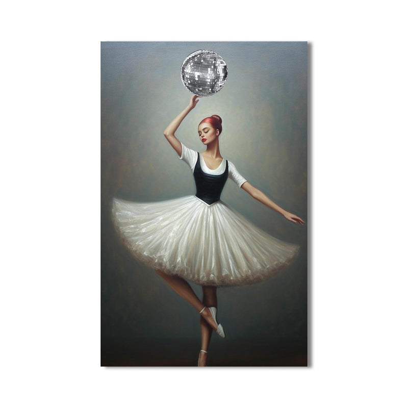 Artronauts Glass Print Disco Ballerina - Tempered Glass Wall Art