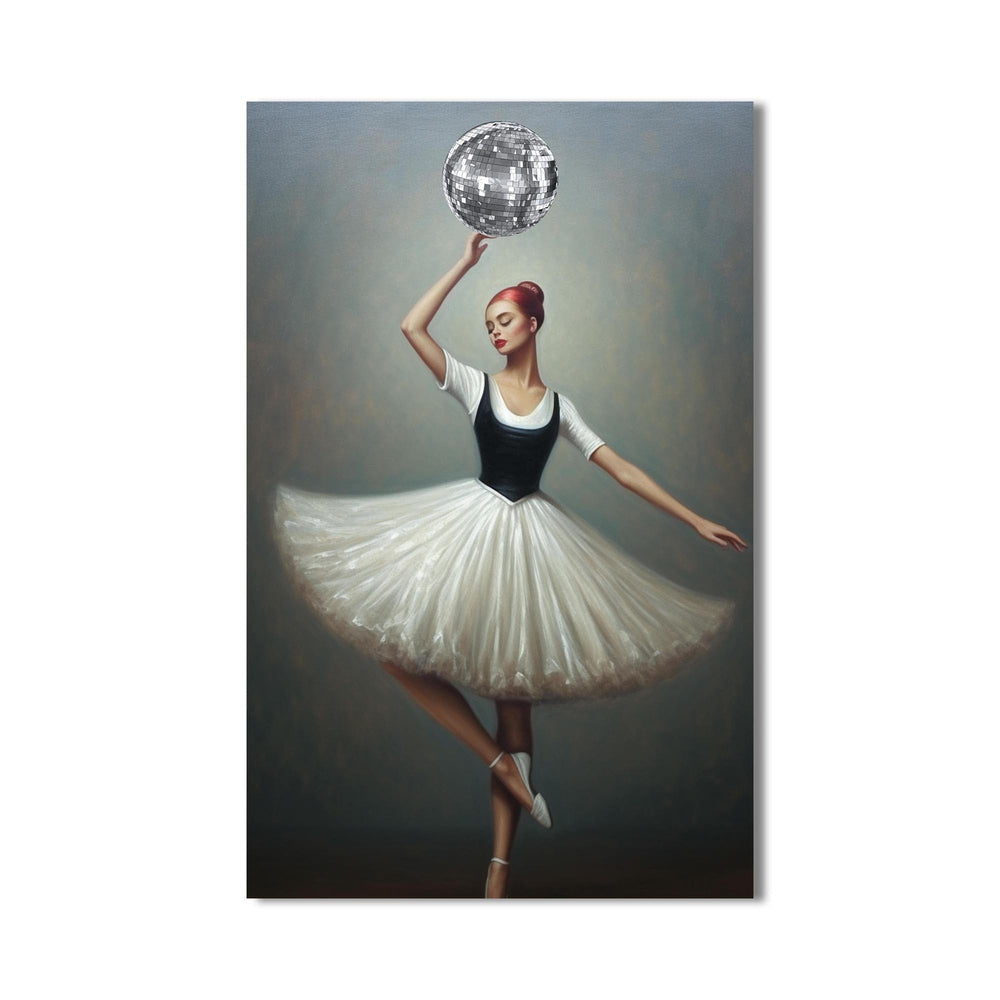 Artronauts Glass Print Disco Ballerina - Tempered Glass Wall Art