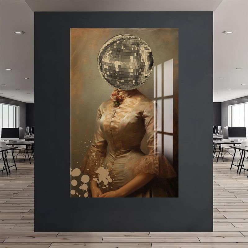 Artronauts Glass Print Disco Head Muse - Tempered Glass Wall Art