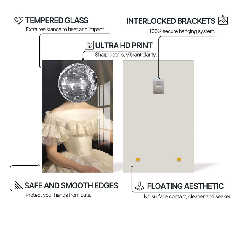 Artronauts Glass Print Disco Bride - Tempered Glass Wall Art
