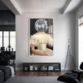 Artronauts Glass Print S | 72x46 cm | 28.3"x18.1" / White Disco Bride - Tempered Glass Wall Art
