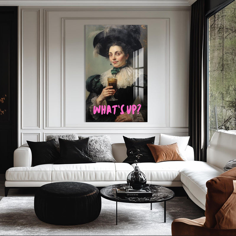 Artronauts Glass Print WHAT’S UP ? - Tempered Glass Wall Art