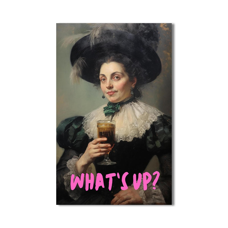 Artronauts Glass Print WHAT’S UP ? - Tempered Glass Wall Art