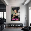 Artronauts Glass Print S | 72x46 cm | 28.3"x18.1" / Black WHAT’S UP ? - Tempered Glass Wall Art