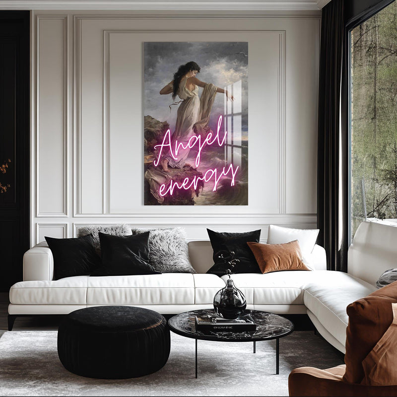 Artronauts Glass Print Angel Energy - Tempered Glass Wall Art