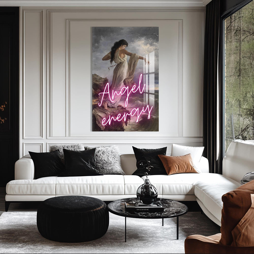 Artronauts Glass Print Angel Energy - Tempered Glass Wall Art