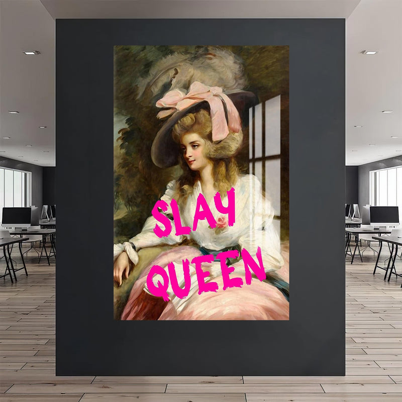Artronauts Glass Print SLAY QUEEN - Tempered Glass Wall Art