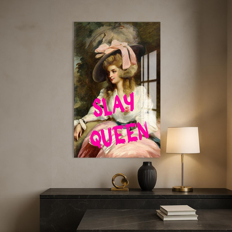 Artronauts Glass Print SLAY QUEEN - Tempered Glass Wall Art