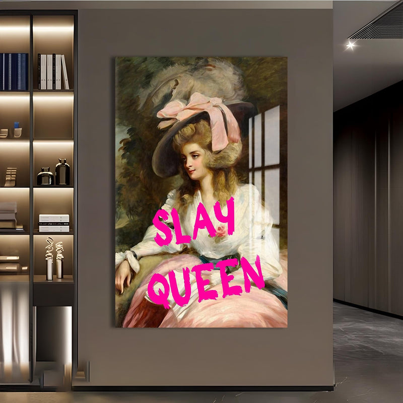 Artronauts Glass Print SLAY QUEEN - Tempered Glass Wall Art