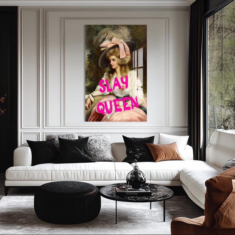 Artronauts Glass Print SLAY QUEEN - Tempered Glass Wall Art
