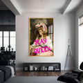 Artronauts Glass Print S | 72x46 cm | 28.3"x18.1" / Gold SLAY QUEEN - Tempered Glass Wall Art
