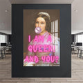 Artronauts Glass Print I Am A Queen - Tempered Glass Wall Art