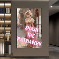 Artronauts Glass Print Smash The Patriarchy - Tempered Glass Wall Art