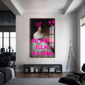 Artronauts Glass Print S | 72x46 cm | 28.3"x18.1" / Walnut See Me Crowned - Tempered Glass Wall Art