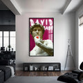 Artronauts Glass Print S | 72x46 cm | 28.3"x18.1" / Black David Baby - Tempered Glass Wall Art