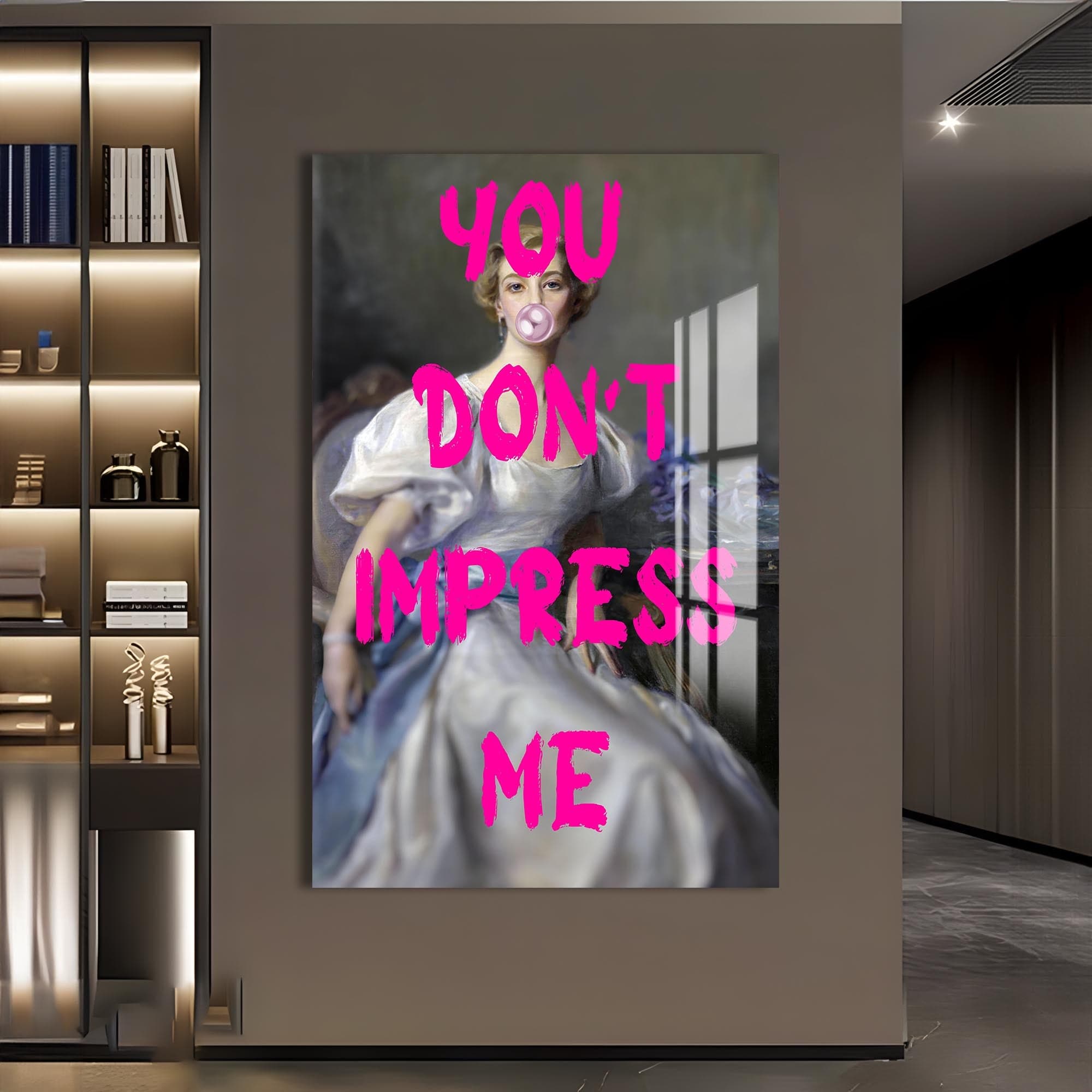 Artronauts Glass Print Don’t Impress Me - Tempered Glass Wall Art