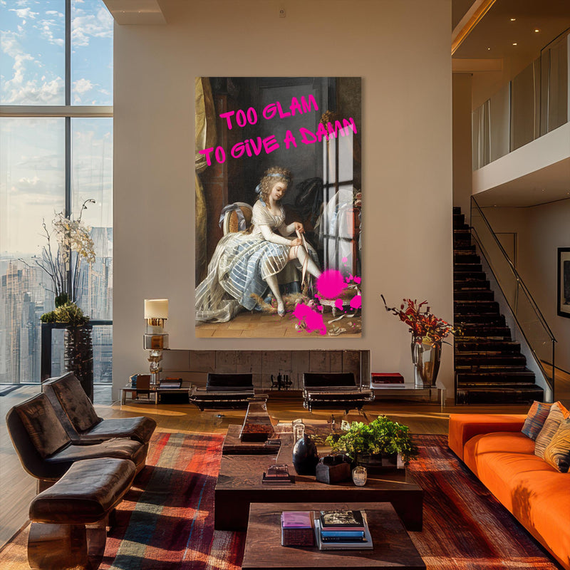 Artronauts Glass Print Too Glam - Tempered Glass Wall Art