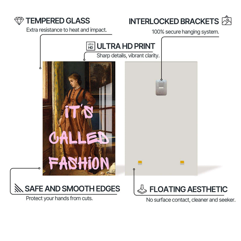 Artronauts Glass Print It’s Called Fashion - Tempered Glass Wall Art