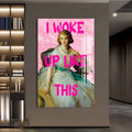 Artronauts Glass Print I Woke Up Like This - Tempered Glass Wall Art