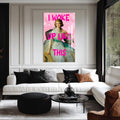 Artronauts Glass Print I Woke Up Like This - Tempered Glass Wall Art