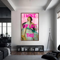 Artronauts Glass Print S | 72x46 cm | 28.3"x18.1" / Walnut I Woke Up Like This - Tempered Glass Wall Art