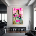 Artronauts Glass Print S | 72x46 cm | 28.3"x18.1" / Gold I Woke Up Like This - Tempered Glass Wall Art