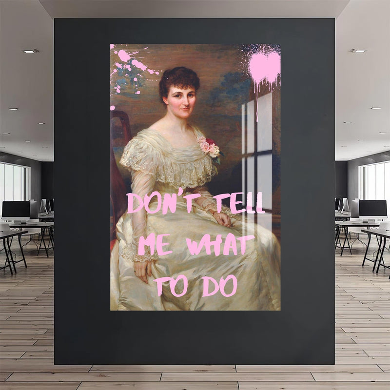 Artronauts Glass Print Don’t Tell Me - Tempered Glass Wall Art