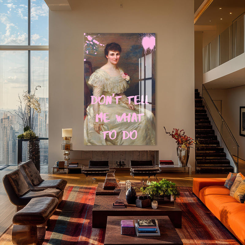 Artronauts Glass Print Don’t Tell Me - Tempered Glass Wall Art