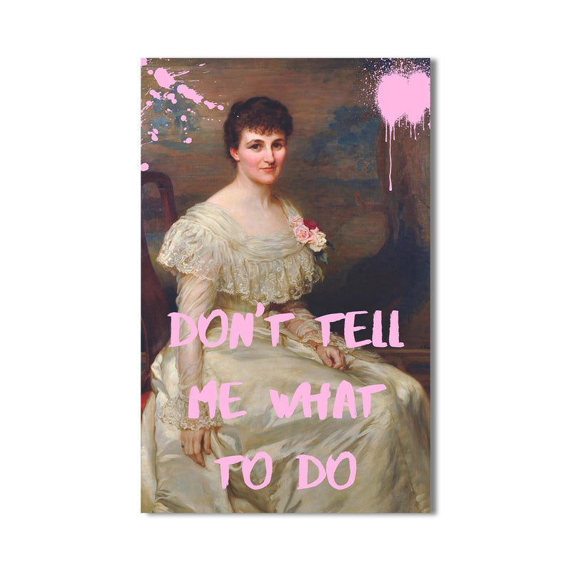 Artronauts Glass Print Don’t Tell Me - Tempered Glass Wall Art