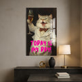 Artronauts Glass Print Today Is My Day - Tempered Glass Wall Art