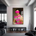 Artronauts Glass Print S | 72x46 cm | 28.3"x18.1" / Walnut Relax And Enjoy - Tempered Glass Wall Art