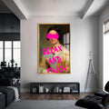 Artronauts Glass Print S | 72x46 cm | 28.3"x18.1" / Gold Relax And Enjoy - Tempered Glass Wall Art