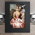 Artronauts Glass Print I Saw That - Tempered Glass Wall Art