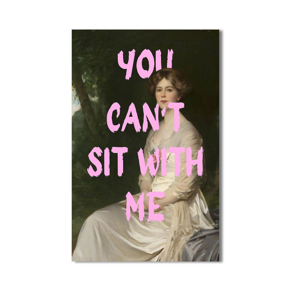 Artronauts Glass Print You Can’t Sit With Me - Tempered Glass Wall Art