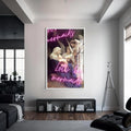 Artronauts Glass Print S | 72x46 cm | 28.3"x18.1" / White Let’s Be Mermaids - Tempered Glass Wall Art