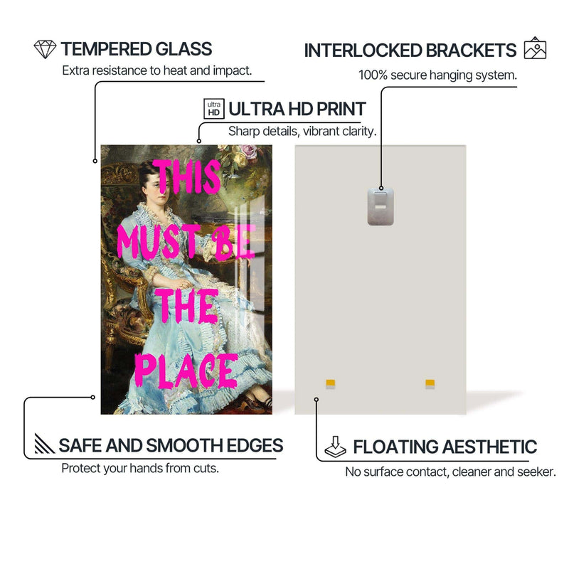 Artronauts Glass Print This Must Be The Place - Tempered Glass Wall Art