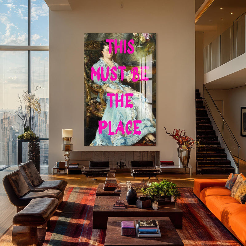 Artronauts Glass Print This Must Be The Place - Tempered Glass Wall Art