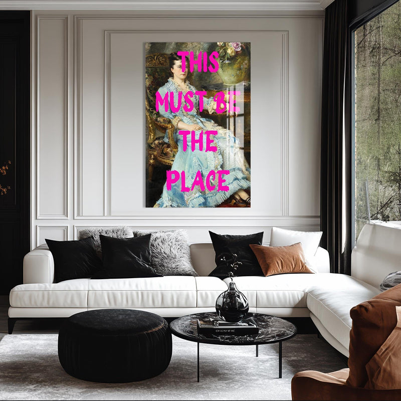 Artronauts Glass Print This Must Be The Place - Tempered Glass Wall Art