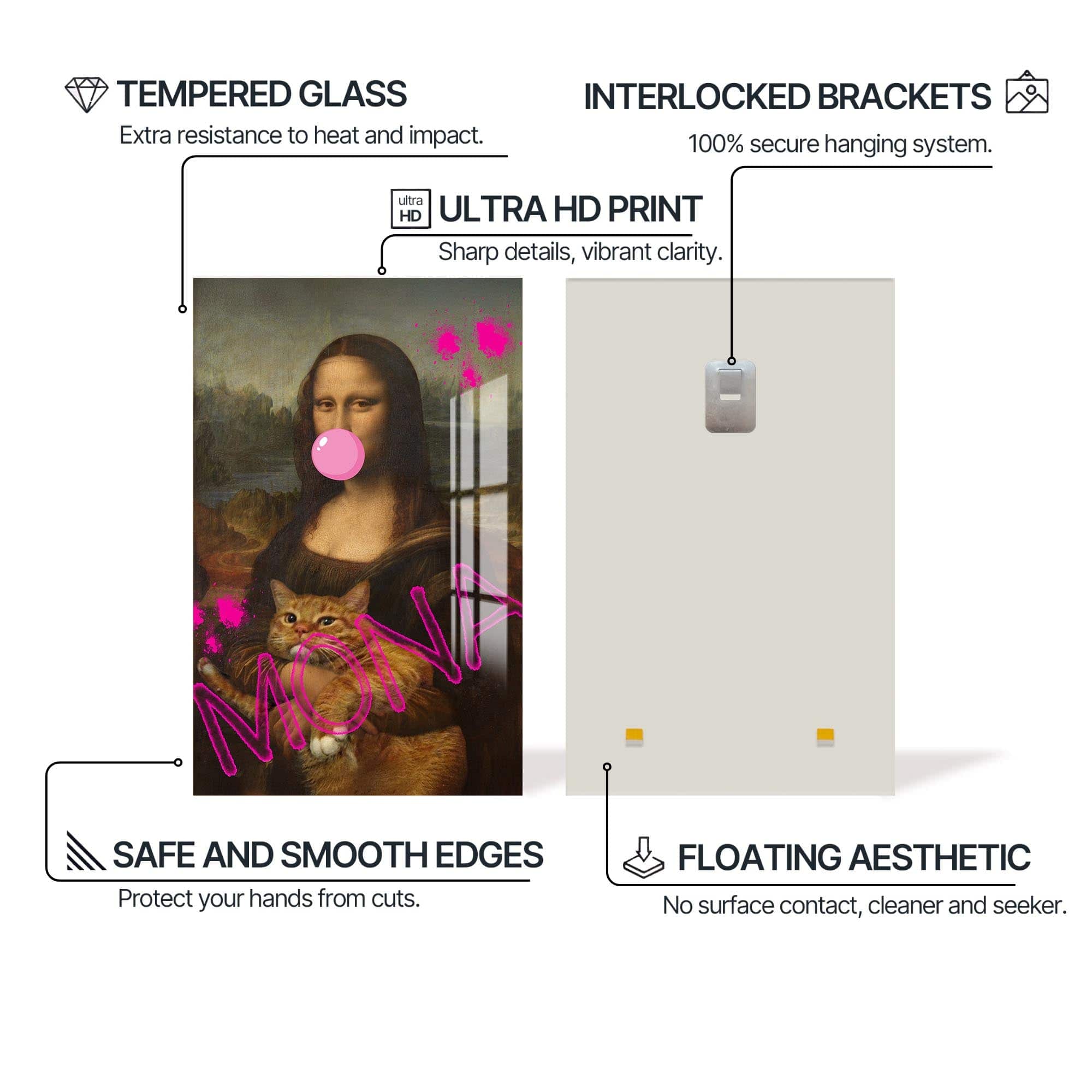 Artronauts Glass Print MONA - Tempered Glass Wall Art