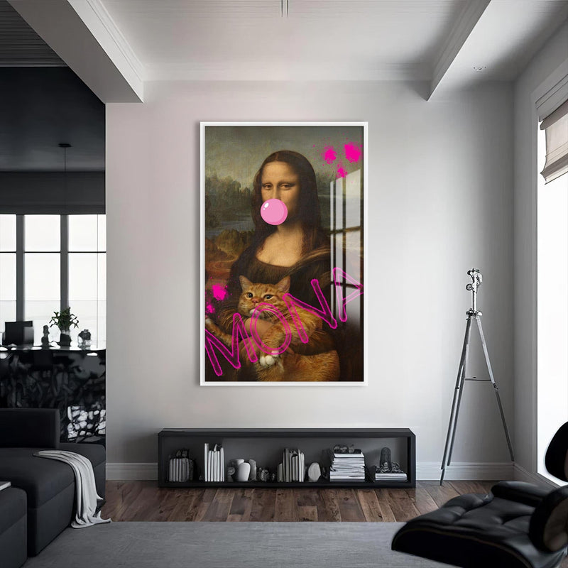 Artronauts Glass Print S | 72x46 cm | 28.3"x18.1" / White MONA - Tempered Glass Wall Art