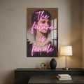 Artronauts Glass Print The Future Is Female - Tempered Glass Wall Art
