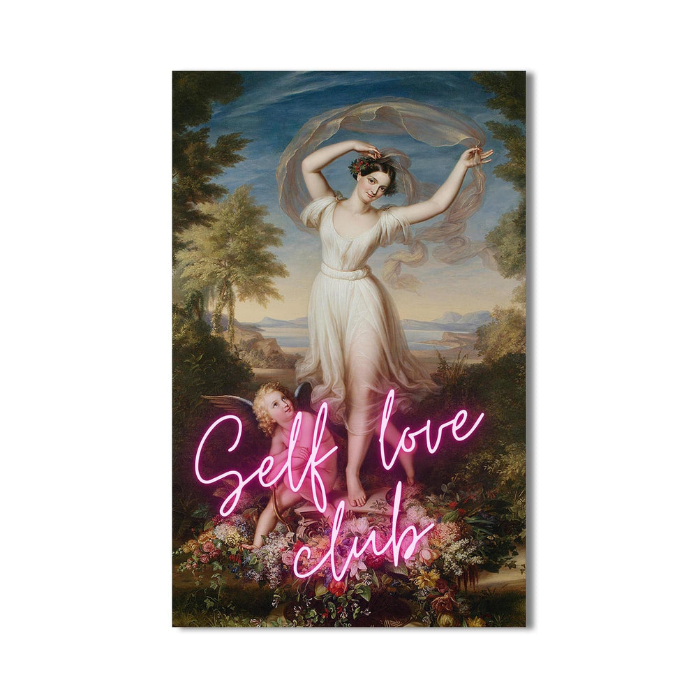 Artronauts Glass Print Self Love Club - Tempered Glass Wall Art