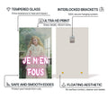 Artronauts Glass Print JE M’EN FOUS - Tempered Glass Wall Art