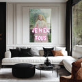Artronauts Glass Print JE M’EN FOUS - Tempered Glass Wall Art