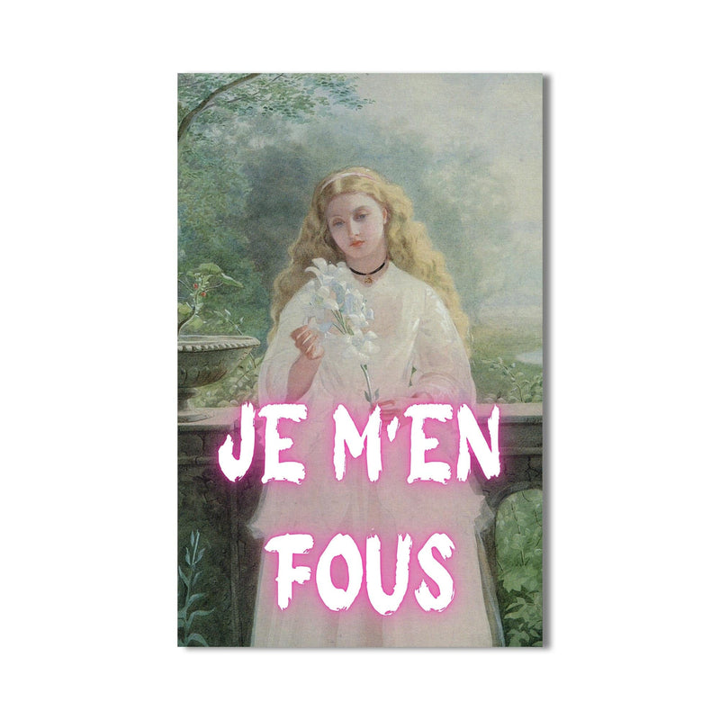 Artronauts Glass Print JE M’EN FOUS - Tempered Glass Wall Art
