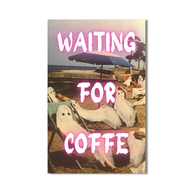 Artronauts Glass Print Waiting For Coffee - Tempered Glass Wall Art