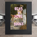 Artronauts Glass Print Read More Books - Tempered Glass Wall Art